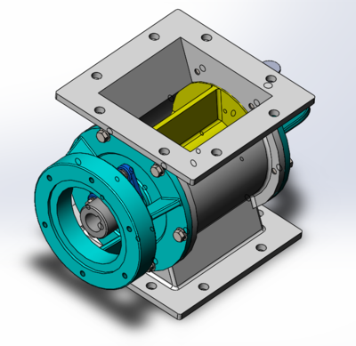 星形卸料器3D模型圖紙 Solidworks在機械設(shè)備設(shè)計中的應(yīng)用
